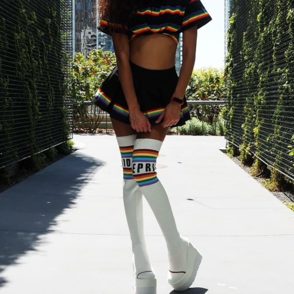 Beaming w/love Thigh High Platform Boots BOOTS ONLY!!